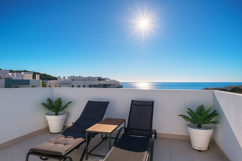 Topleilighet over to plan til salgs i Estepona