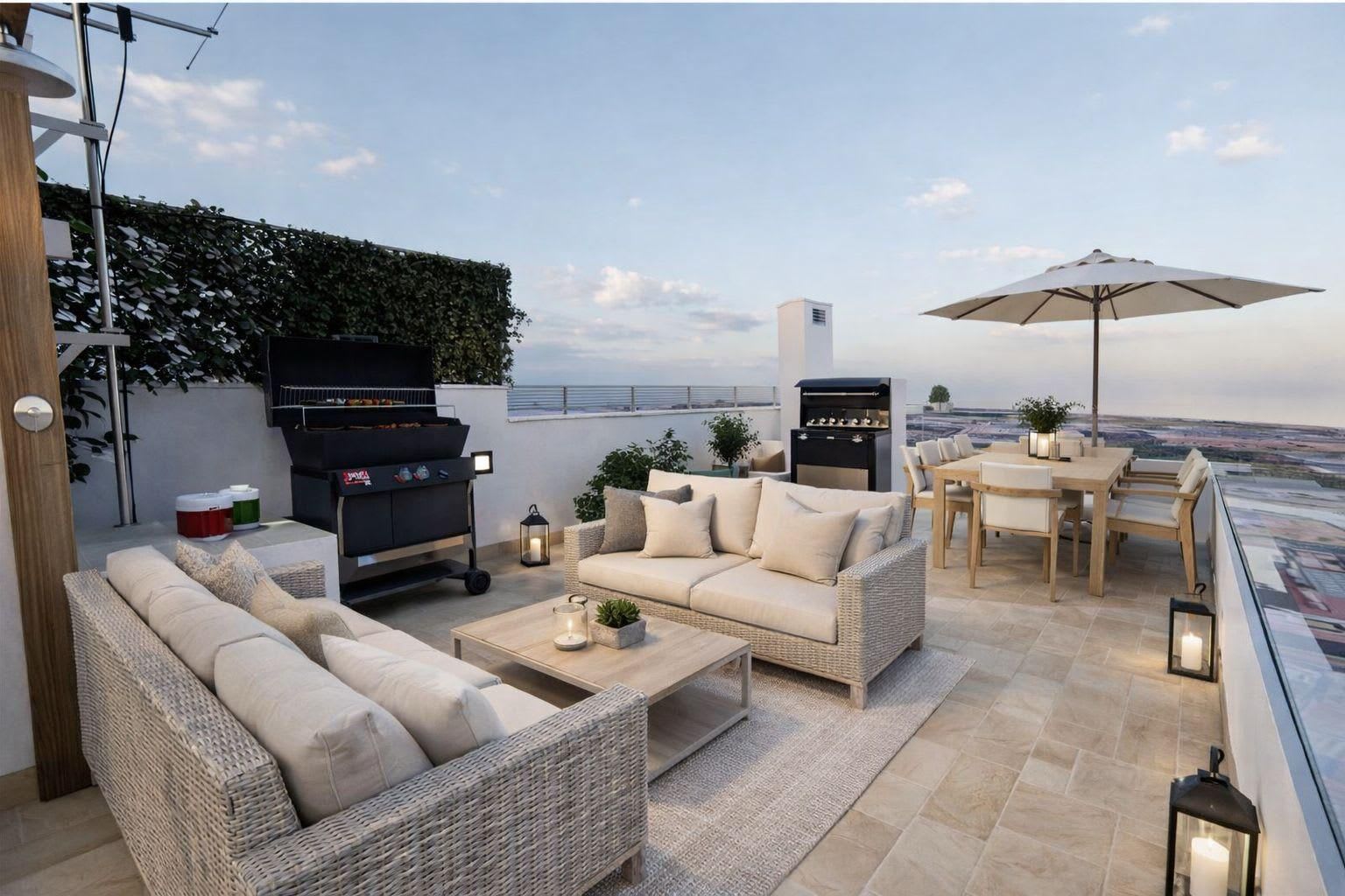 Privat takterrasse