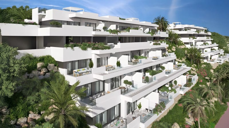 Lejlighed på mellemetage til salg i La Cala de Mijas