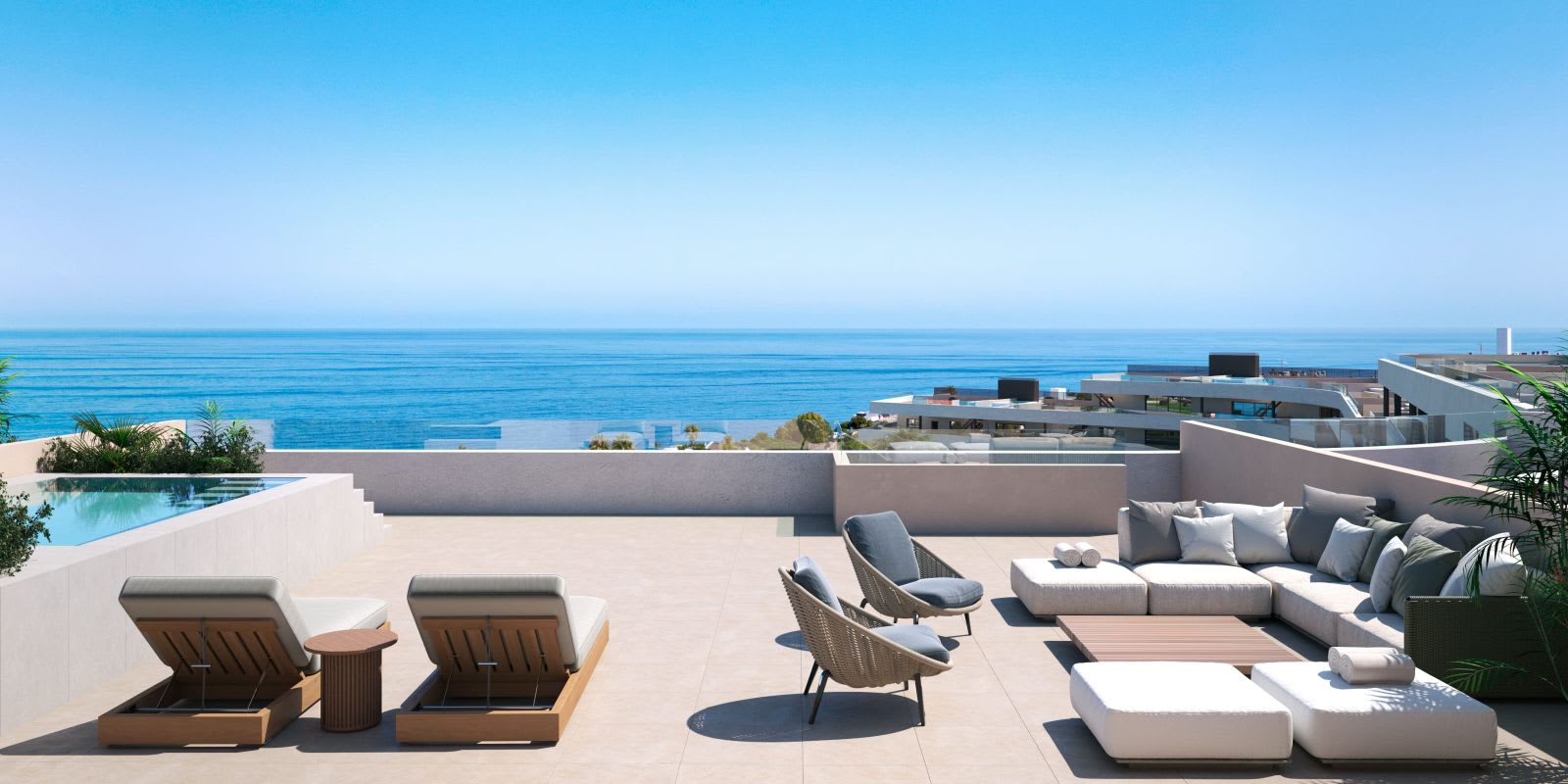 Terrasse mot havet