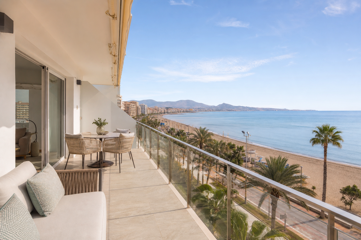 Serene beach views in Fuengirola