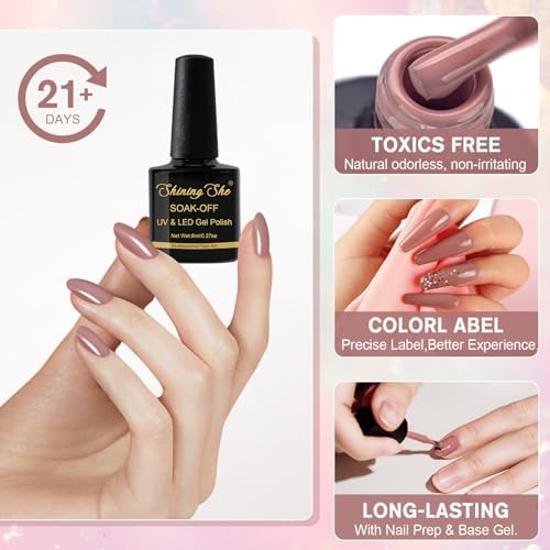 Vue 4 de Shining She Vernis Semi
