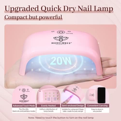 Vue 4 de Modelones Polygel Kit Complet