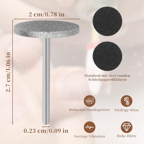 Vue 2 de Disques Ongles Tete