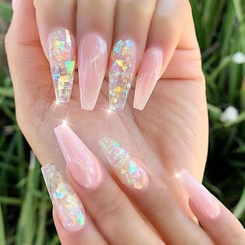Vue 3 de Paillettes Ongles Sirene