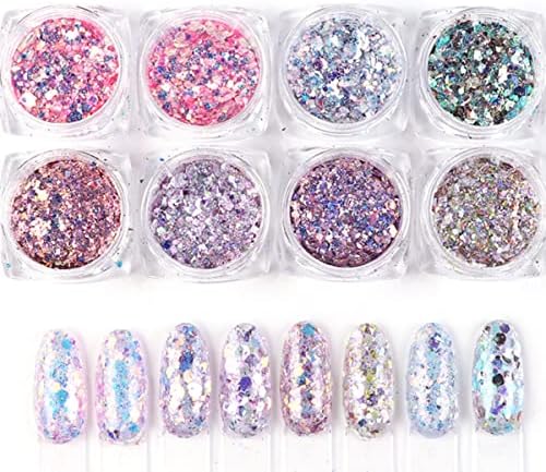 Vue 6 de Gzmayuen Paillette Ongles Nail