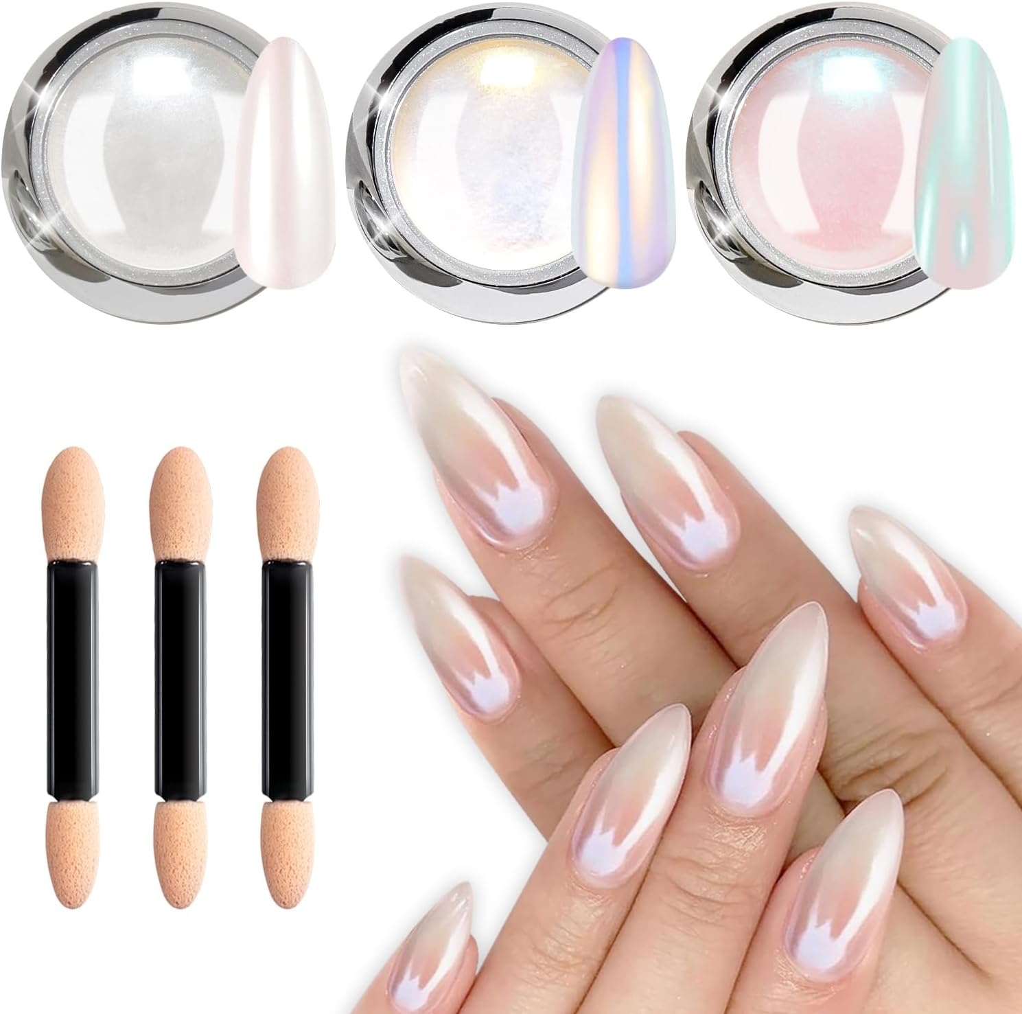 Poudre Chrome Ongle Nacree
