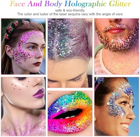 Vue 7 de Paillettes De Corps Couleurs