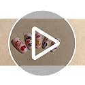 Vue 5 de Feuilles Stickers Ongles Automne