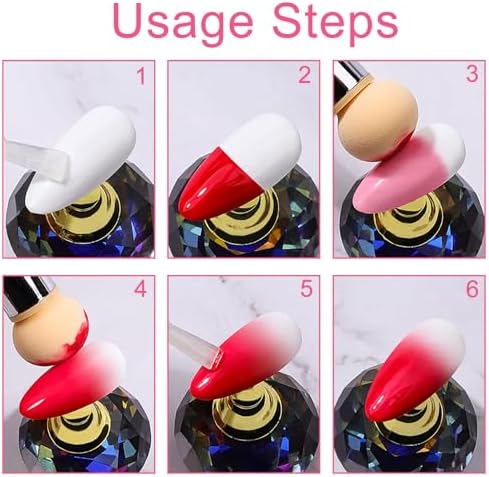 Vue 5 de Pcs Nail Art Brosse