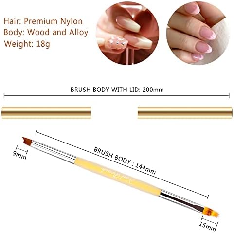 Vue 5 de Pinceau Ombrefrench Nail Art