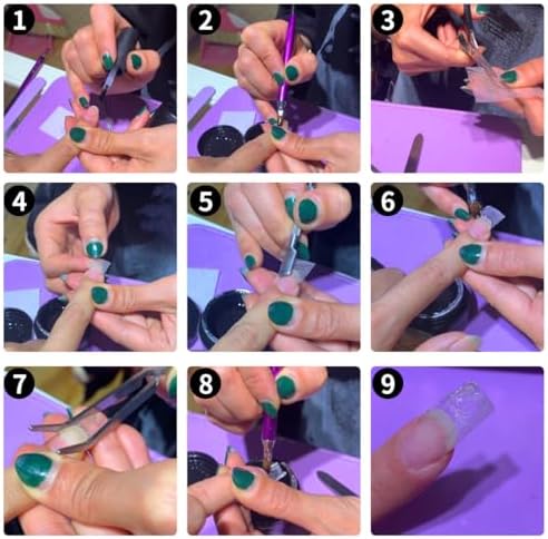 Vue 4 de Pieces Fibernails Pour Extension