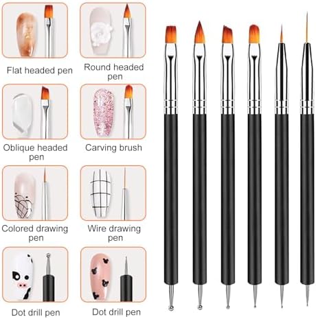 Vue 6 de Ypymod Pcs Pinceau Nail