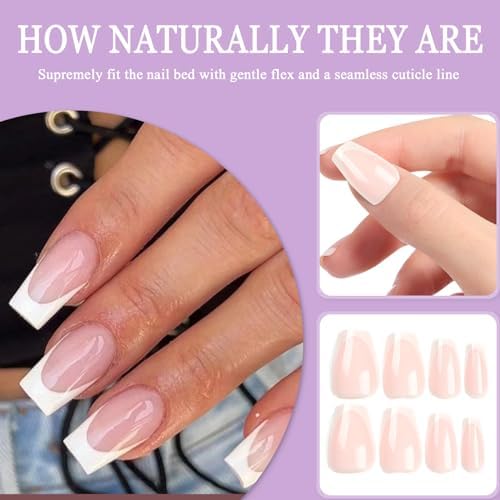 Vue 4 de Pieces Faux Ongles Francais