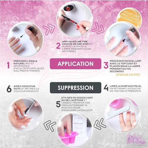 Vue 6 de Vernis Semi Permanent Uvled