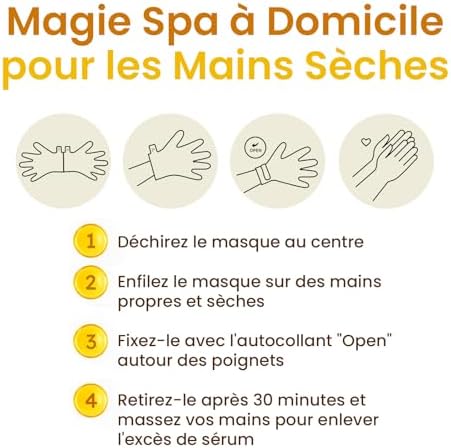 Vue 5 de Masque Main Hydratant Pour