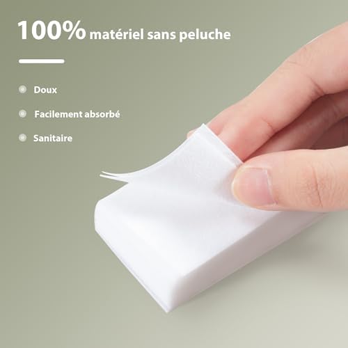 Vue 2 de Lingettes Demaquillantes Ongles Pieces