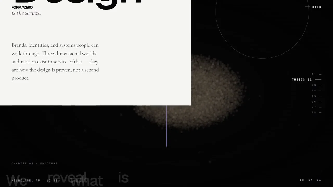 FORM//ZERO — Fracture — the object opens to reveal another state.