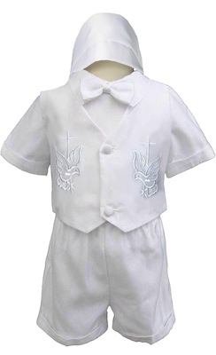 baby boy baptism shorts outfit