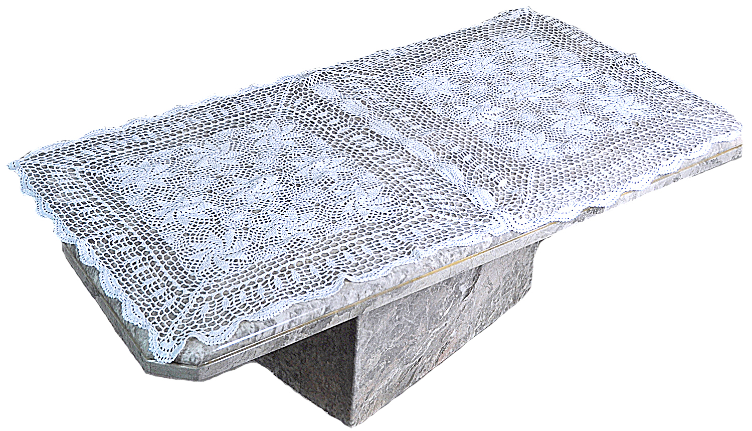Dining Kitchen Home Handmade Crochet Vintage Lace Table cover Tablecloth 30x60