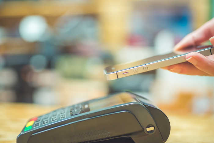 Image of contactless payment portal