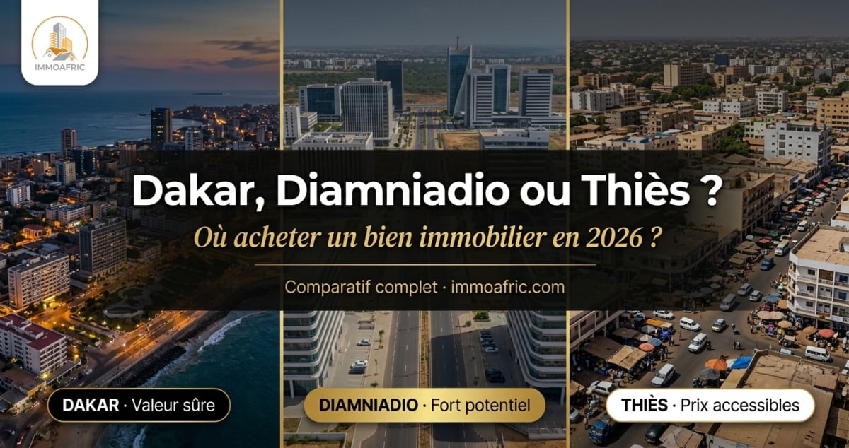 Dakar, Diamniadio ou Thiès : où acheter un bien immobilier en 2026 ?