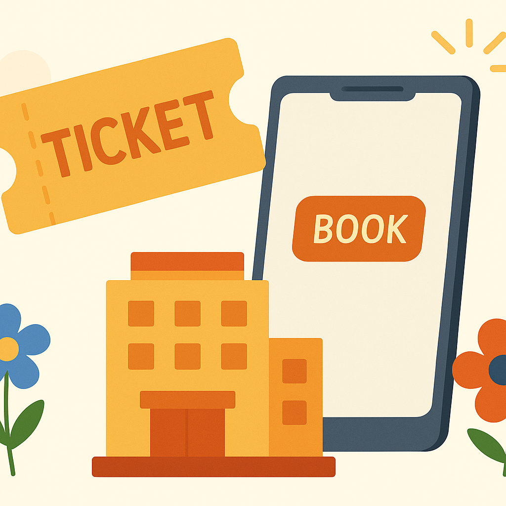 Ticket and accomodation