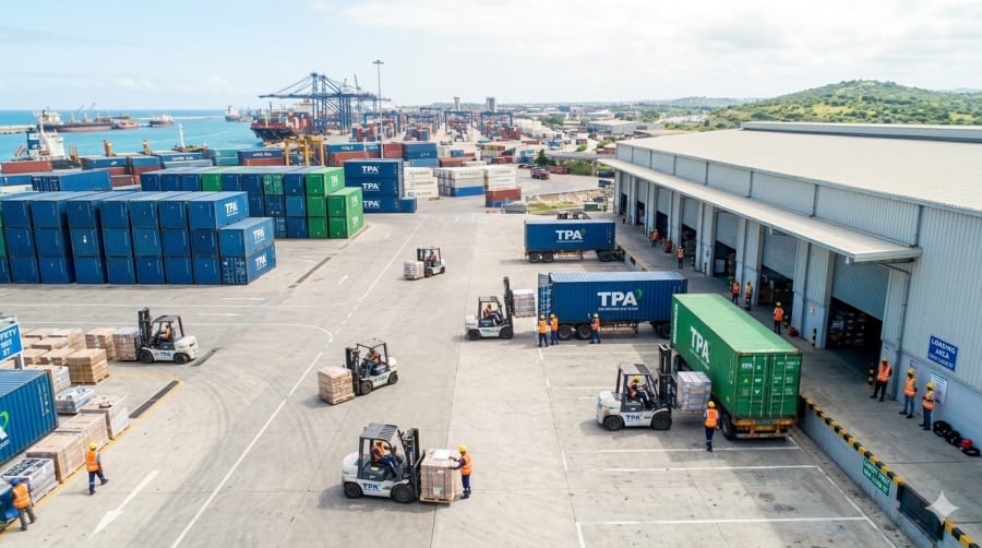 Cargo handling at warehouse