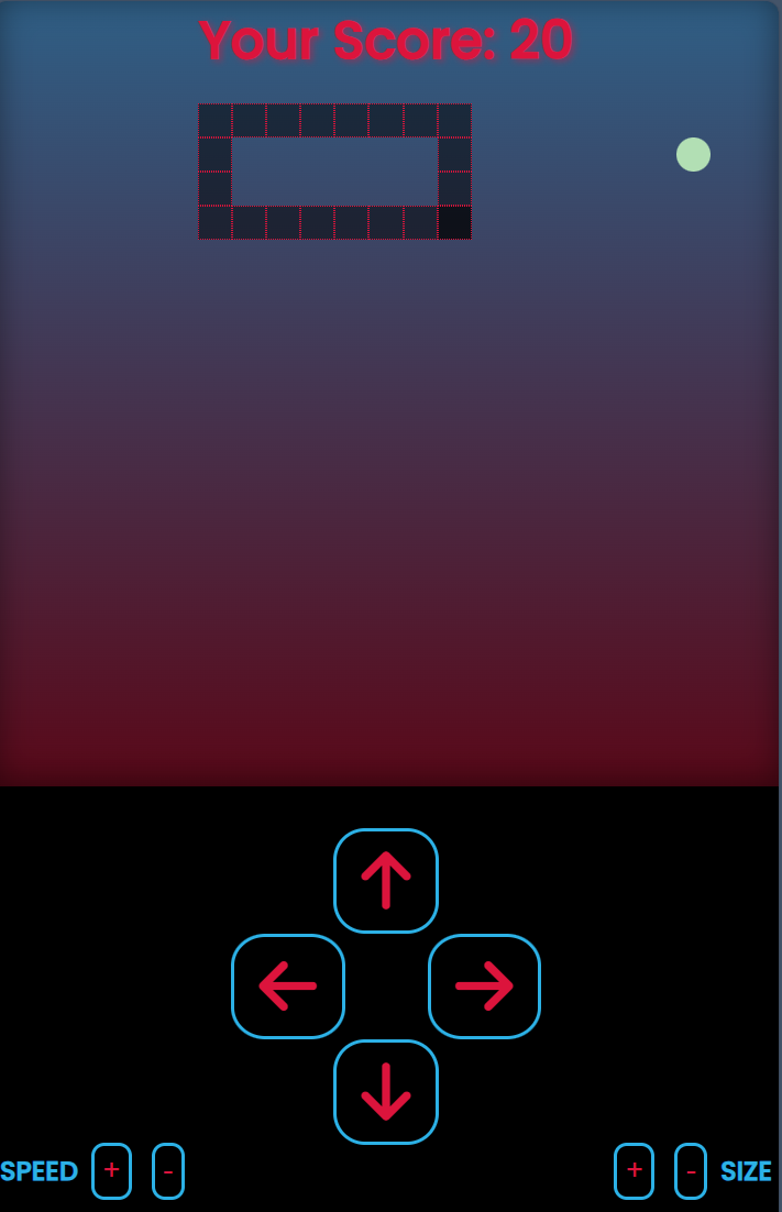 snake game interface