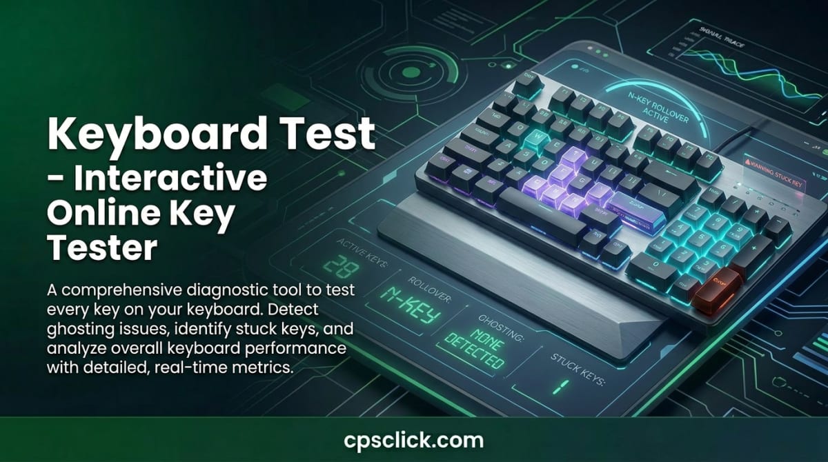 Piano Key Testing CPS Test & Click Speed Test | Free Mouse Tester Online - CPS Click