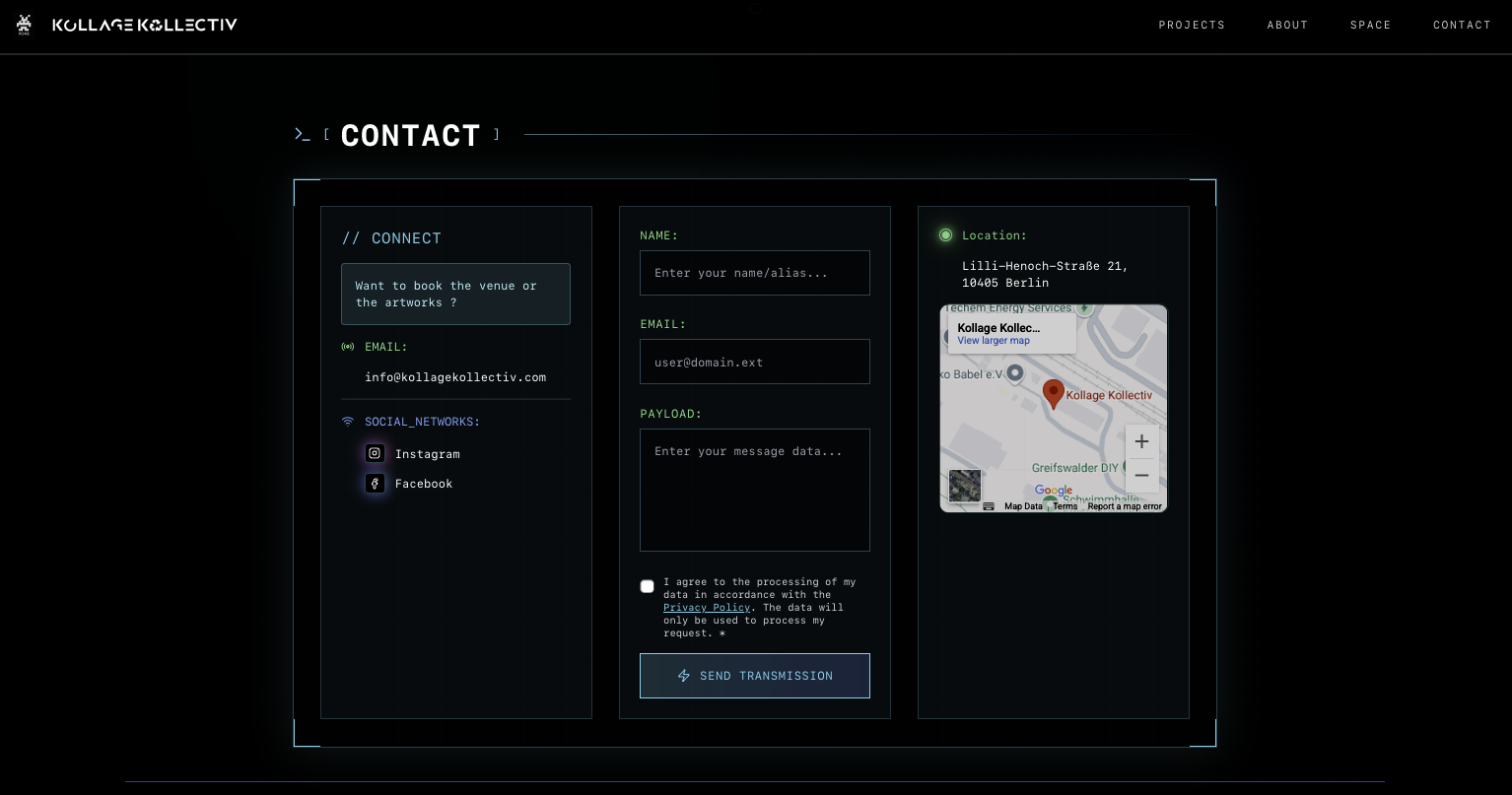 Kollage Kollective Website Preview