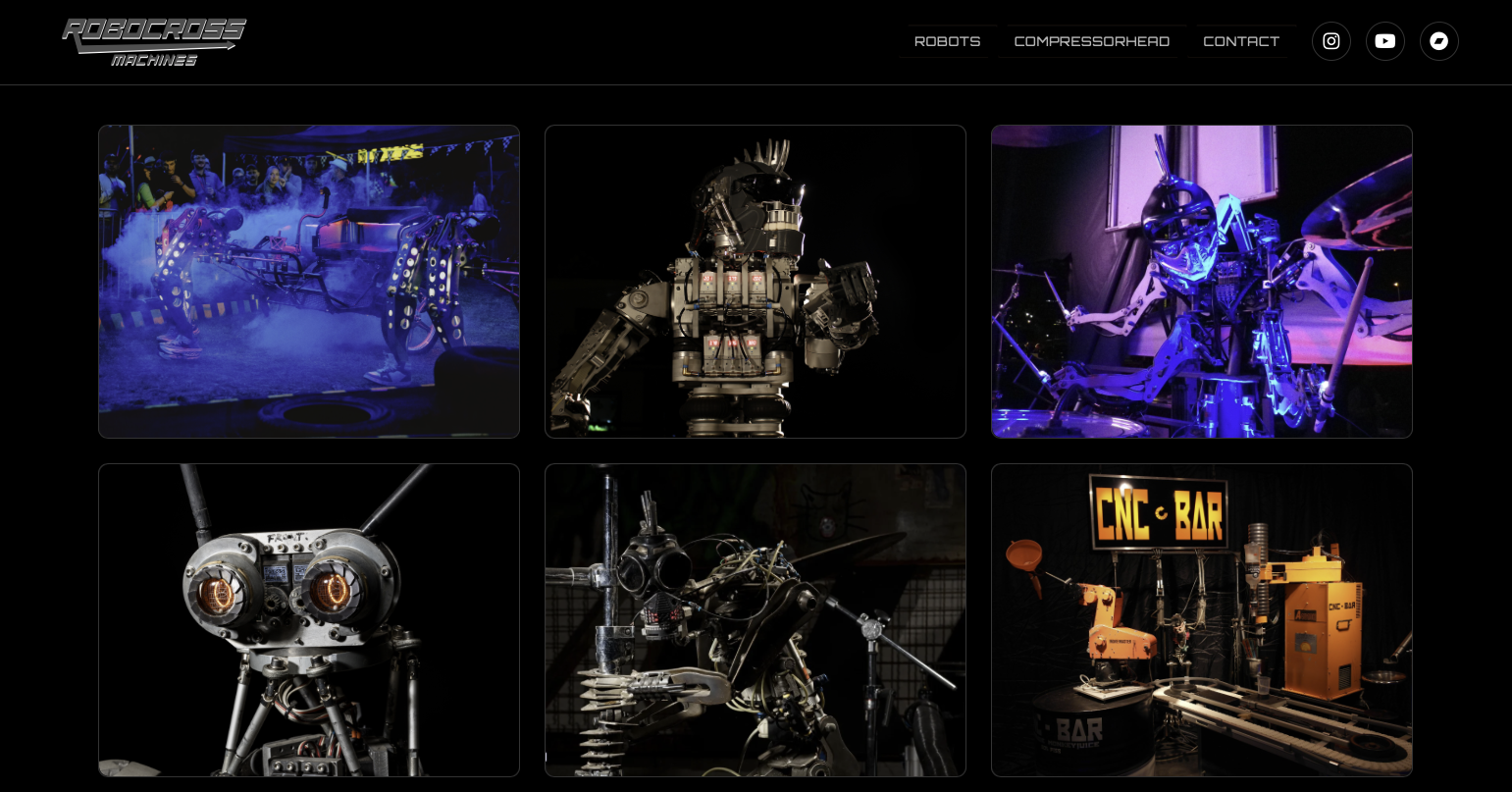 Robocross Machines Website Preview