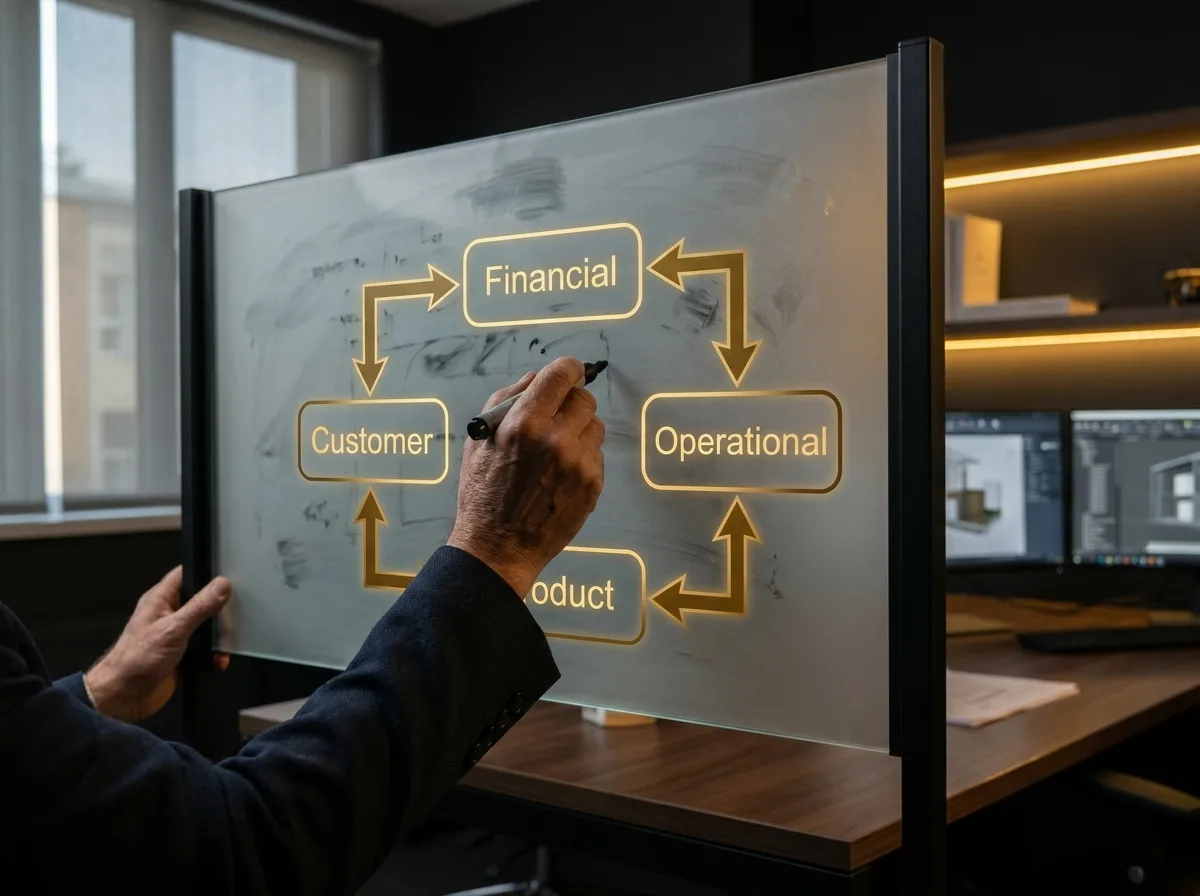 Platform Fatigue: A Diagnostic for Mid-Market Operators - A close-up of a senior architect's hands on a whiteboard, dr