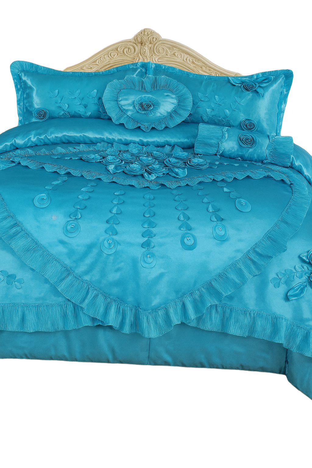 KING Luxury 5-Piece Wedding Bedding Set