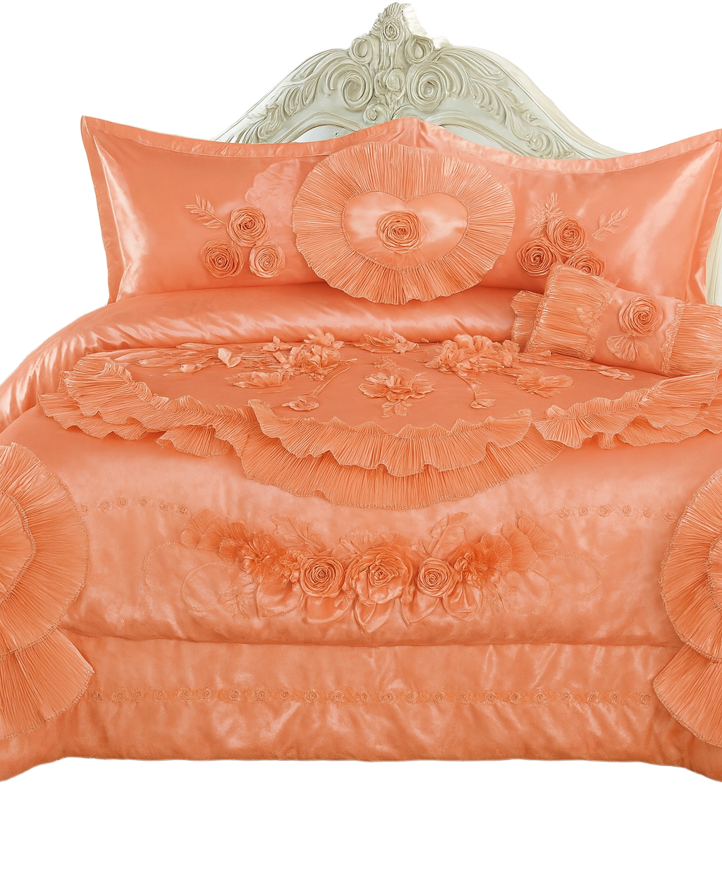 KING Luxury 5-Piece Wedding Bedding Set