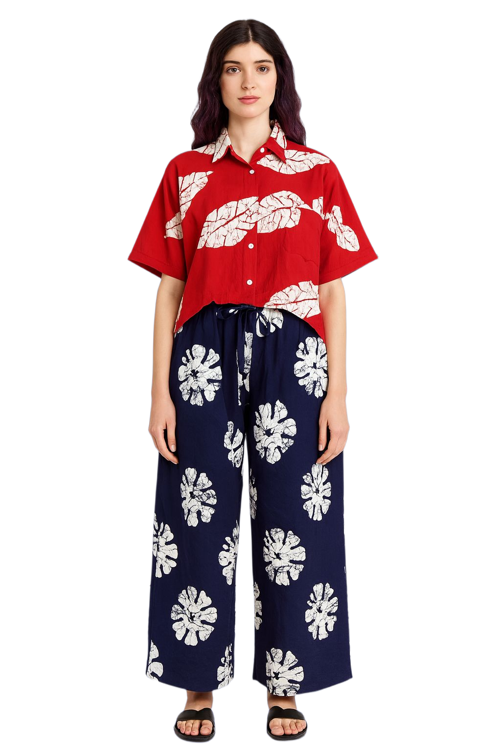 Top and Pant made from Ankara wax fabrics for women
