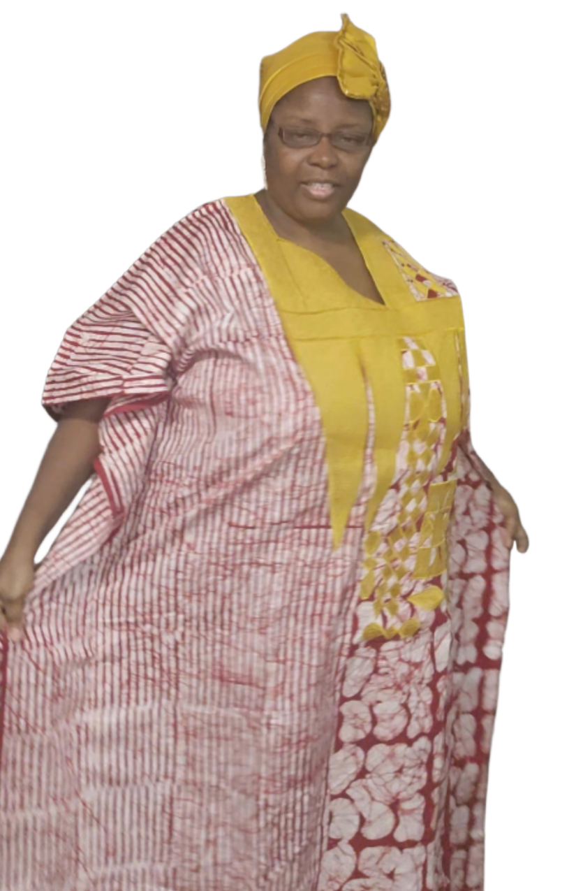 Kampala Boubou with Scarf with Embroidery design