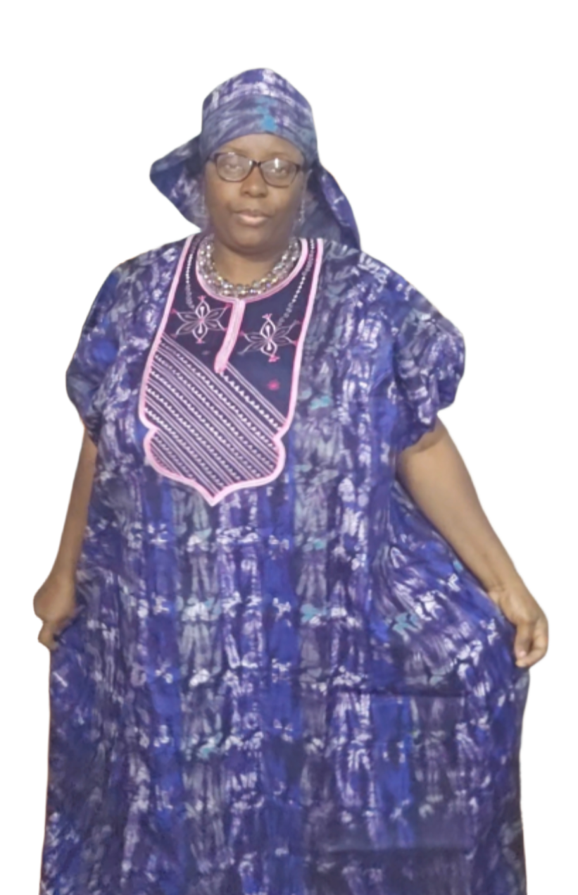 Kampala Boubou with Scarf with Embroidery design