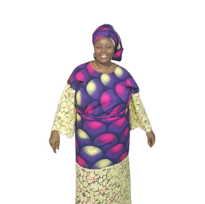 Blouse and Wrapper Ankara with Lace materials