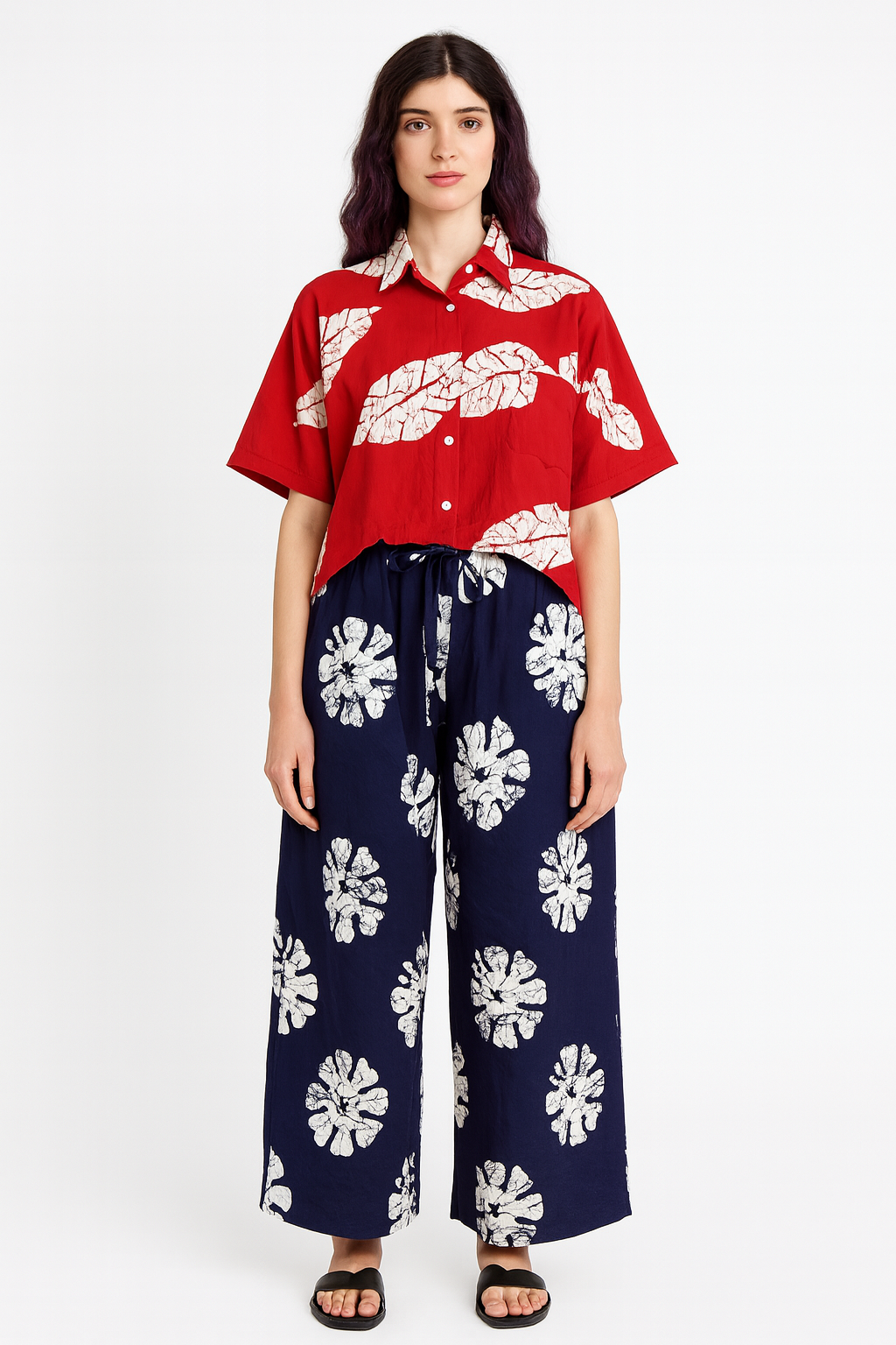 Top and Pant made from Ankara wax fabrics for women