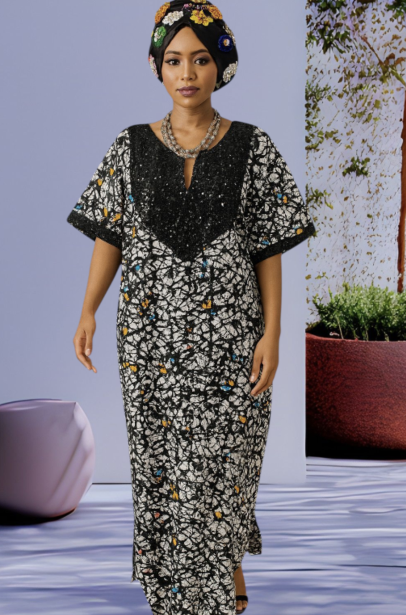 Ankara Long Dress