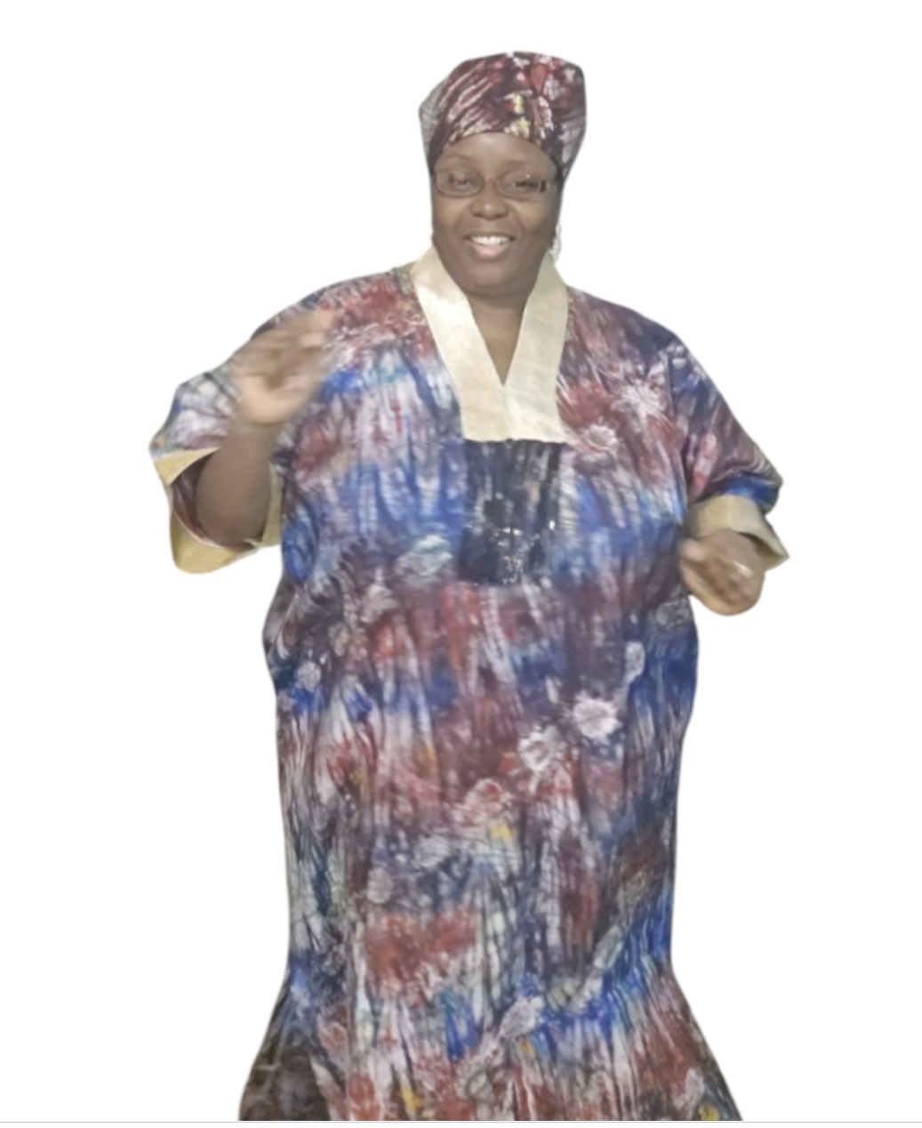 V-Neck Kaftan-Abaya Dress
