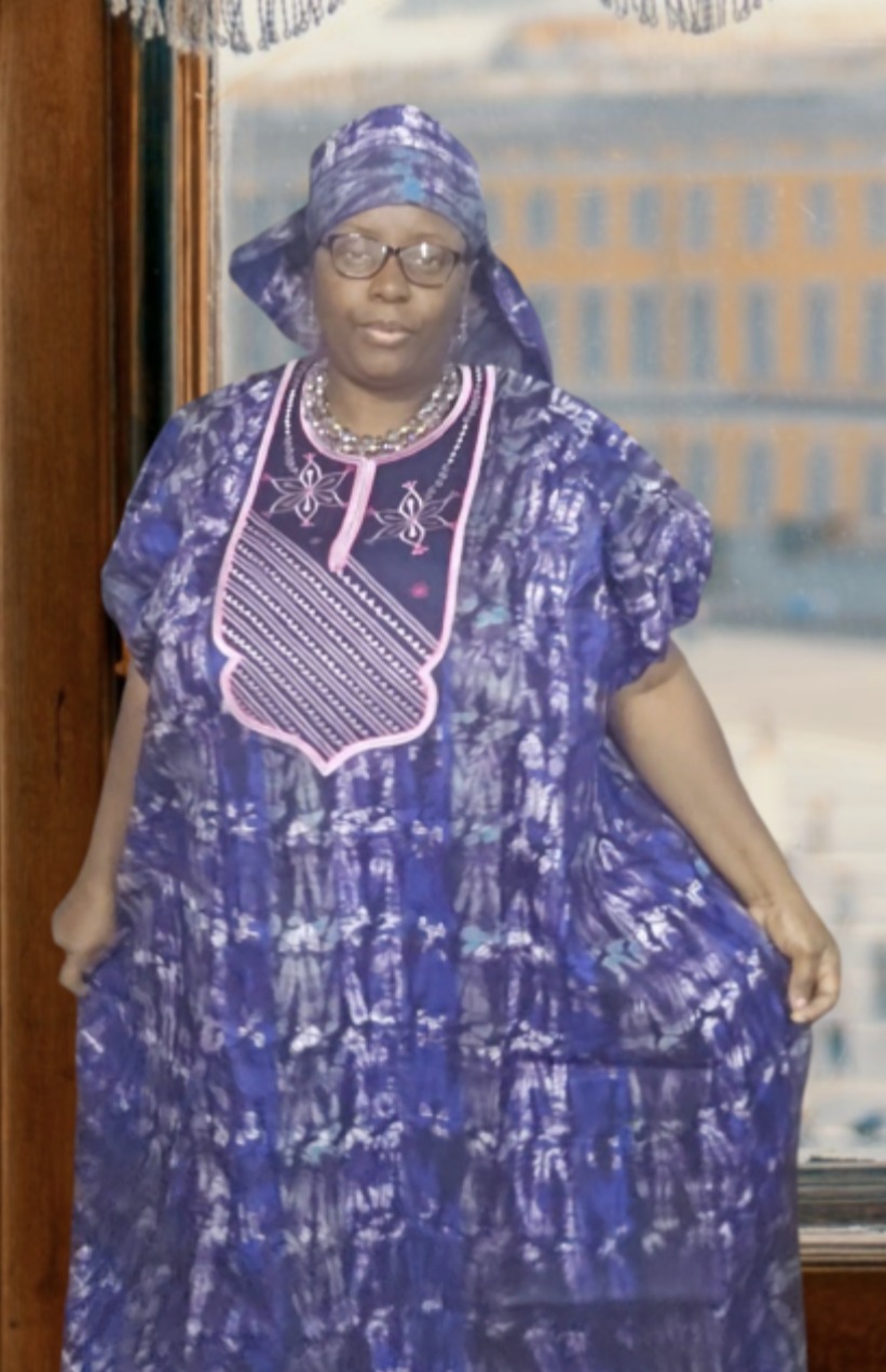 Kampala Boubou with Scarf with Embroidery design
