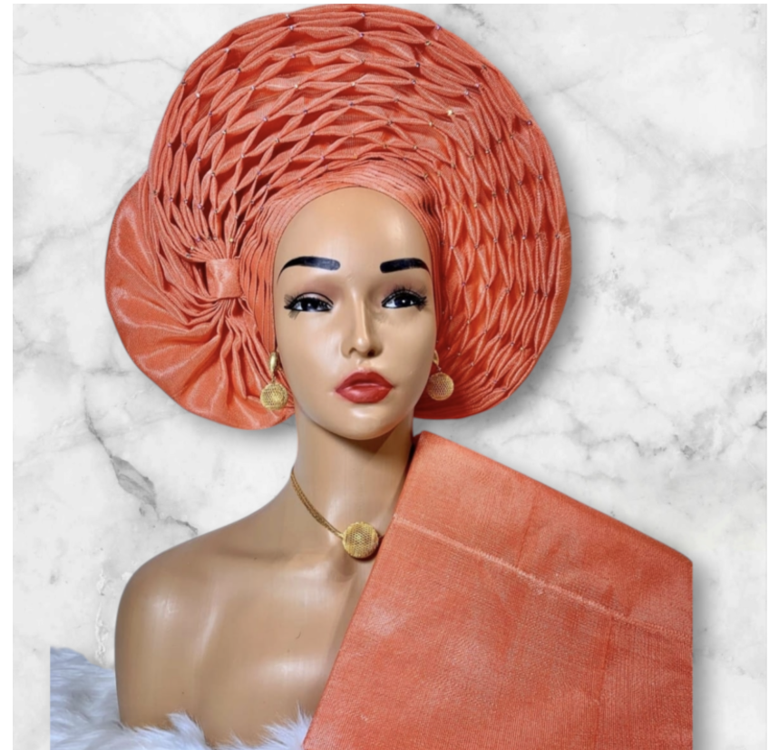 Pre tied Aso Oke Head wrap