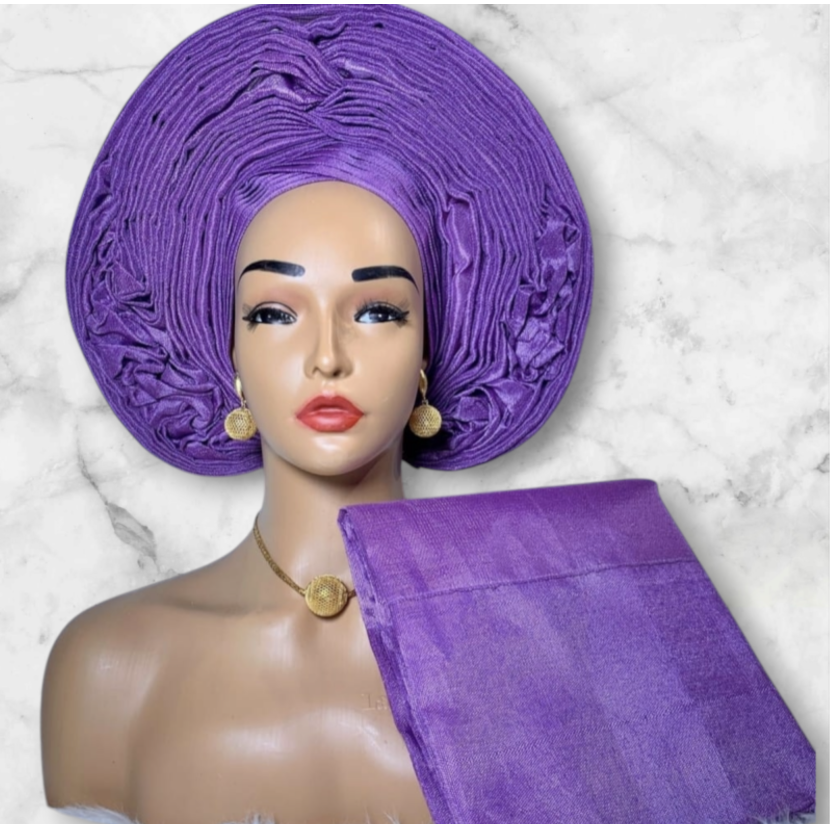 Pre tied Aso Oke Head wrap