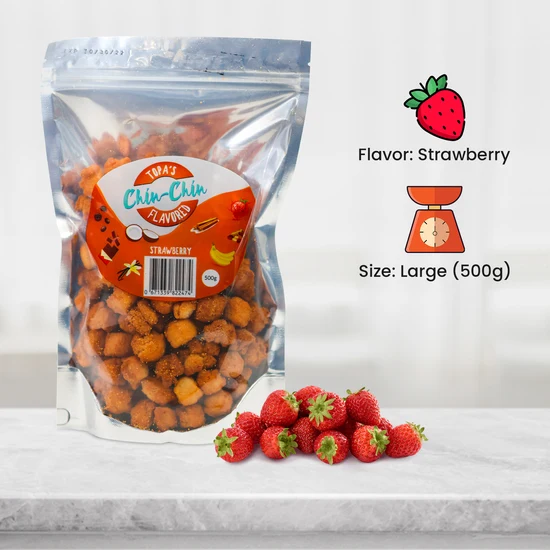 Topa's Strawberry Chin Chin – Large 500g