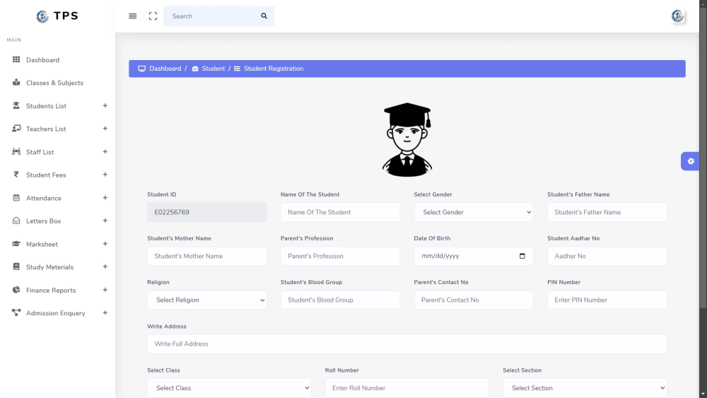 School Management System - Websites