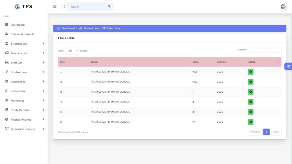 School Management System - Websites