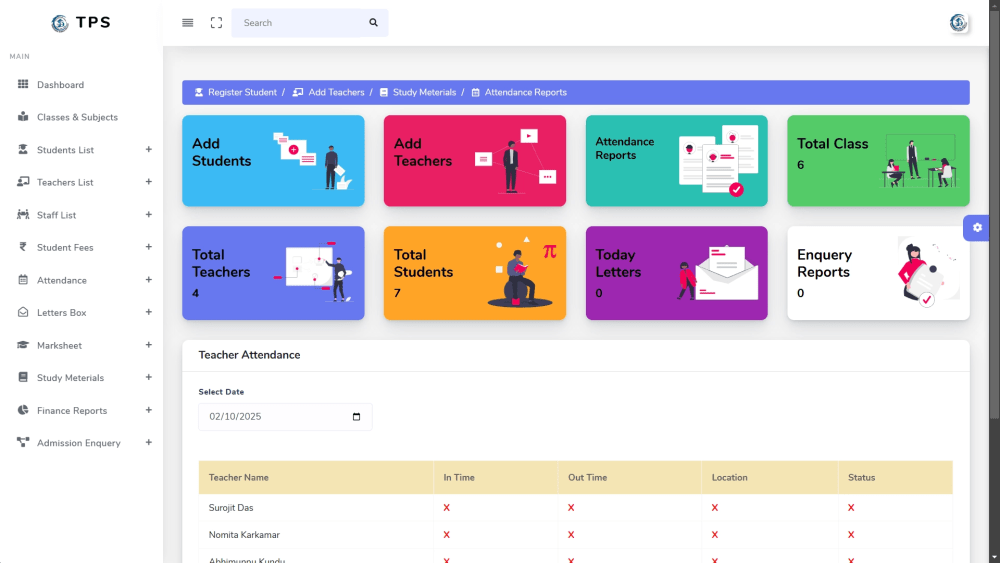 School Management System - Websites