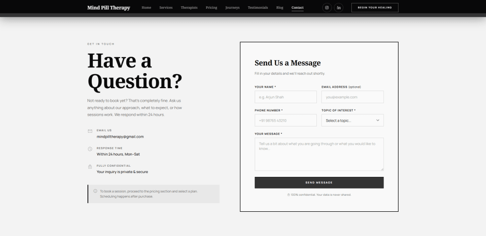 Mind Pill Therapy - Websites
